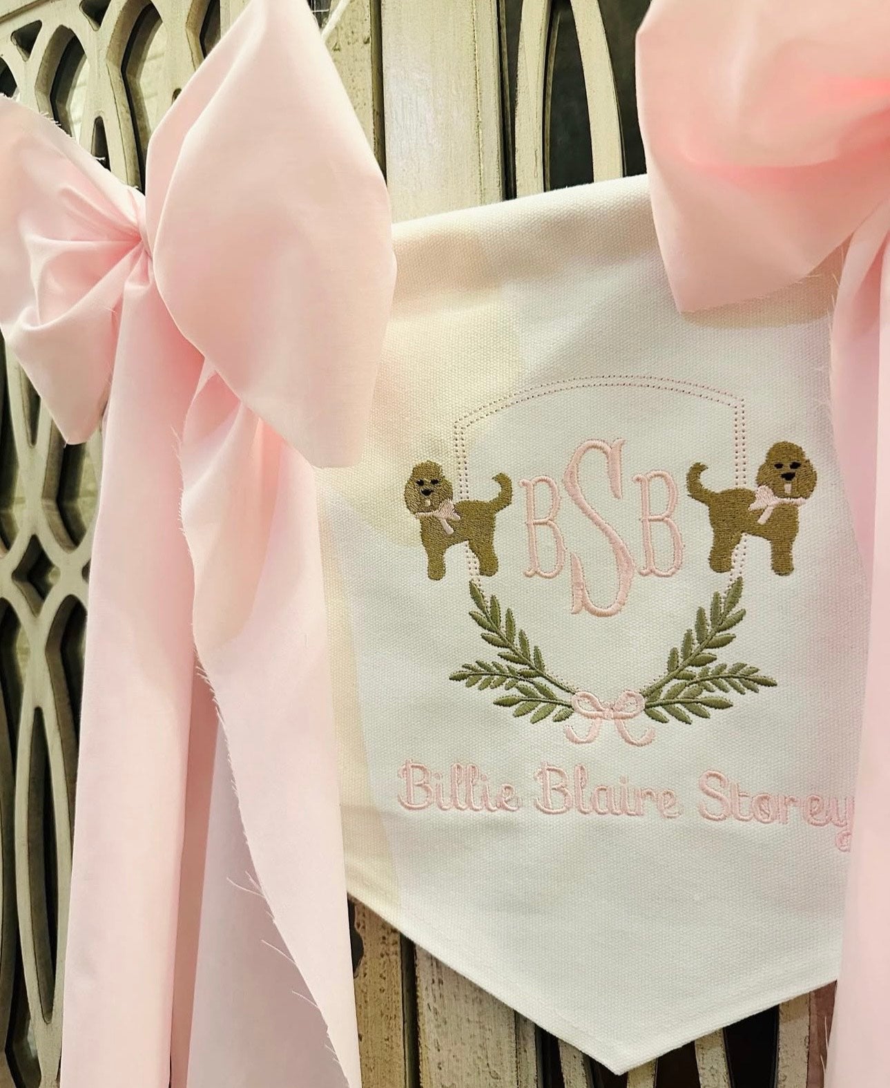 Girl Golden Doodle Banner