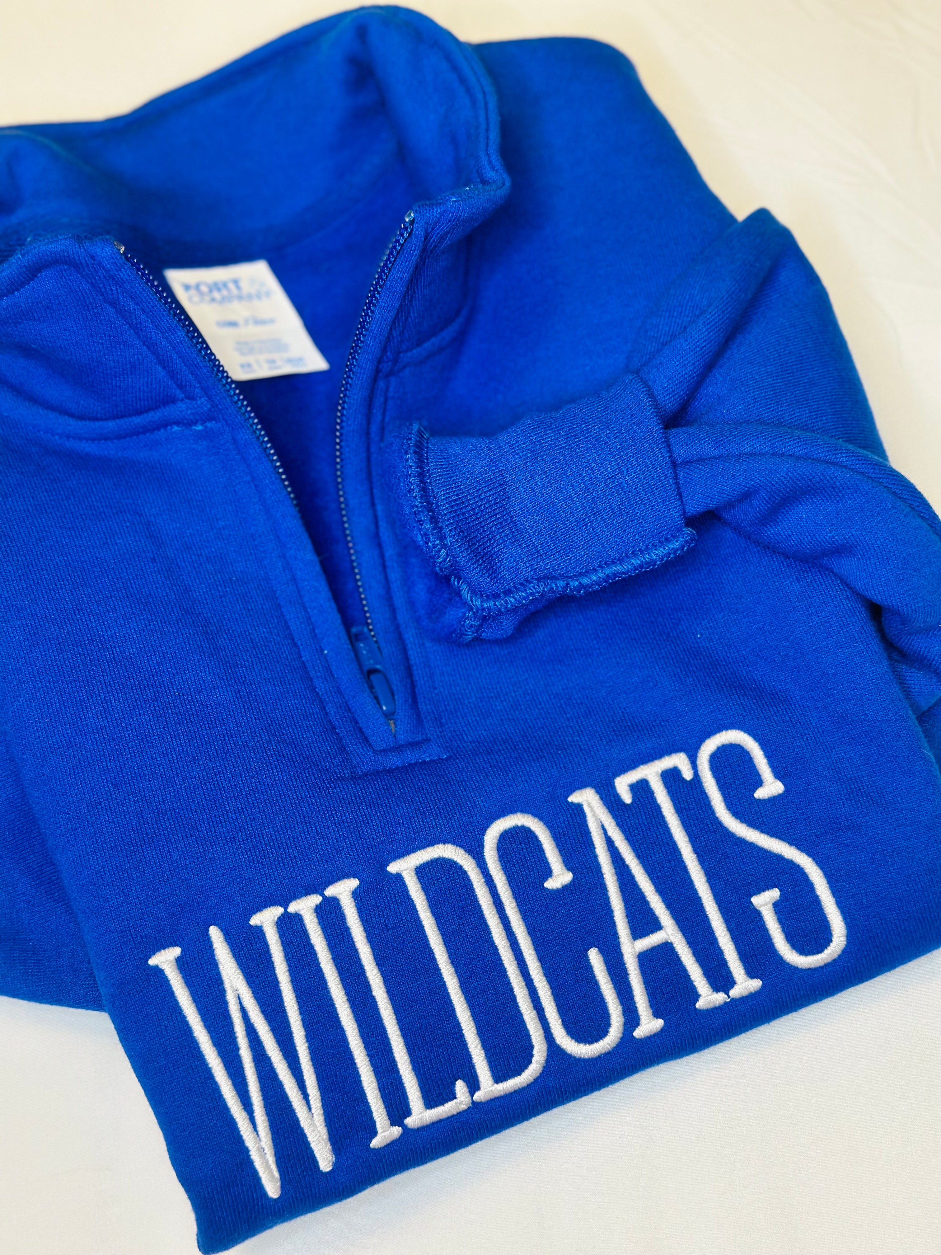 WILDCATS Half-Zip Pullover